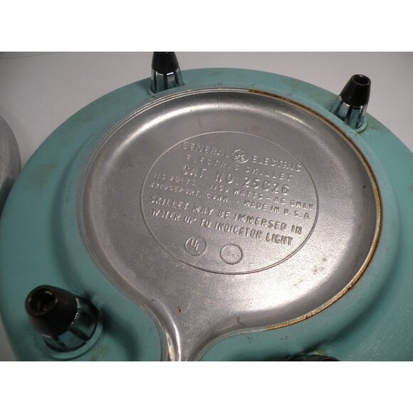 Vintage General Electric Electric Skillet With Lid Adjustable Heat Control Alumi - Picture 14 of 16